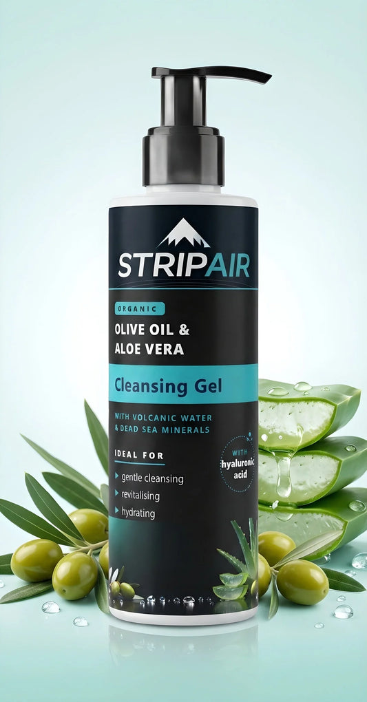 Strip Air Cleansing Gel with fresh aloe vera and olives